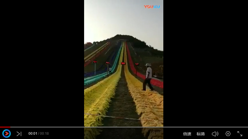 重慶沙坪壩世界首座分級式滑草場